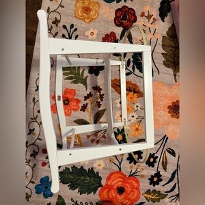 Like NEW White Rocking Wood Bassinet Stand